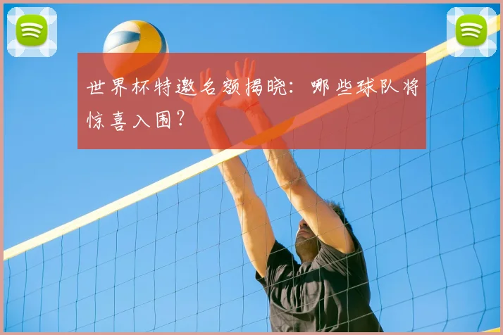 世界杯特邀名额揭晓：哪些球队将惊喜入围？